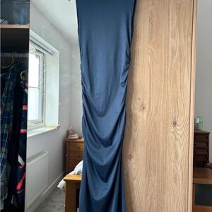 H&M Divided Ribbed Blue Top